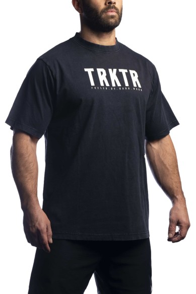 Camiseta The Traktor Oversize Negra Hombre