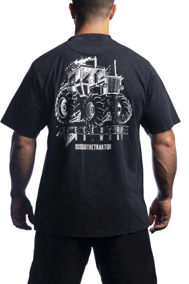 Camiseta The Traktor Oversize Negra Hombre